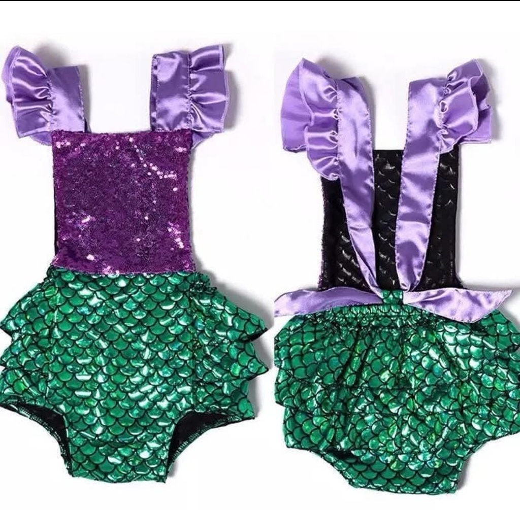 Mameluco de sirena con Lentejuelas