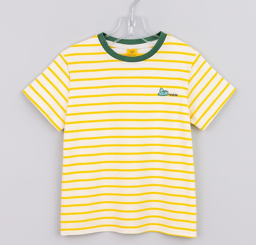 Camiseta a rallas amarillas 