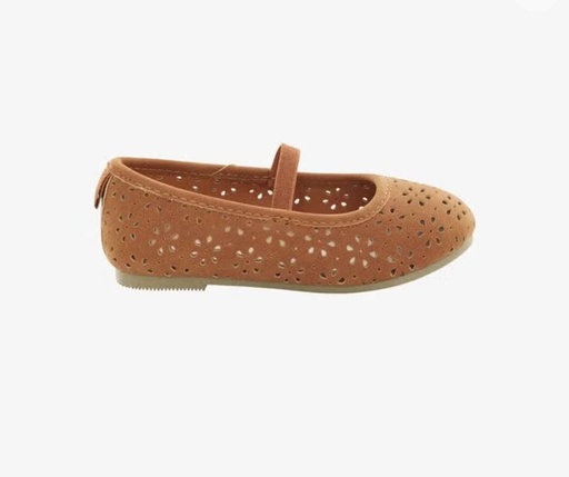Flats zapato niña café 