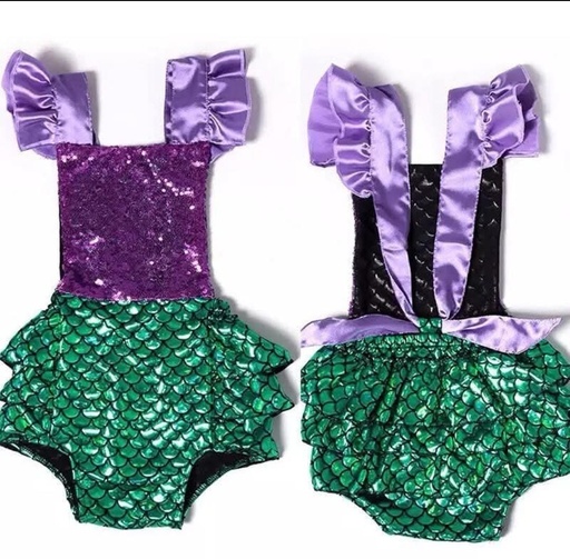 Mameluco de sirena con Lentejuelas