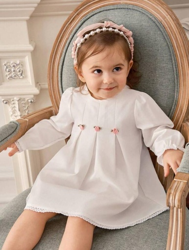  Vestido para niña ideal para bautizo