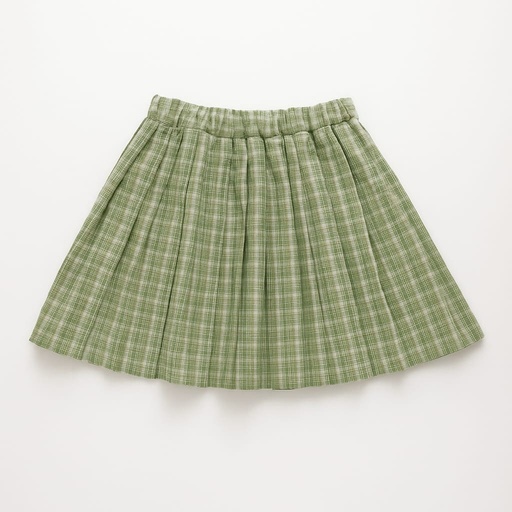 Falda a cuadros verdes