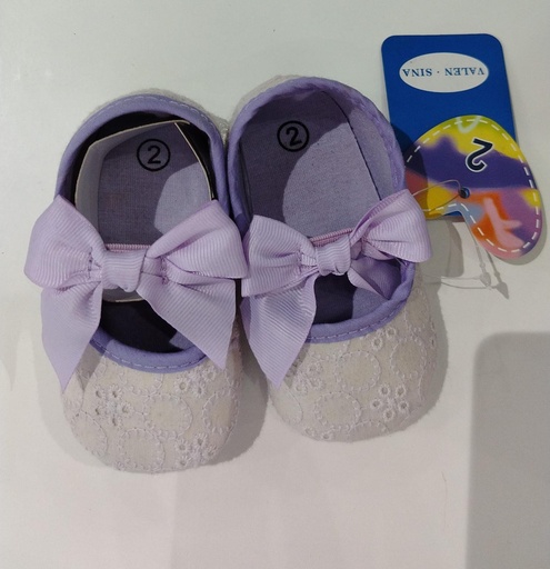 Zapato morado para bebe niña en descuento